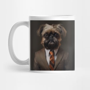 Brussels Griffon Dog in Suit Mug